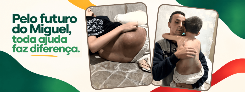 Pelo futuro do Miguel, toda ajuda faz diferença
